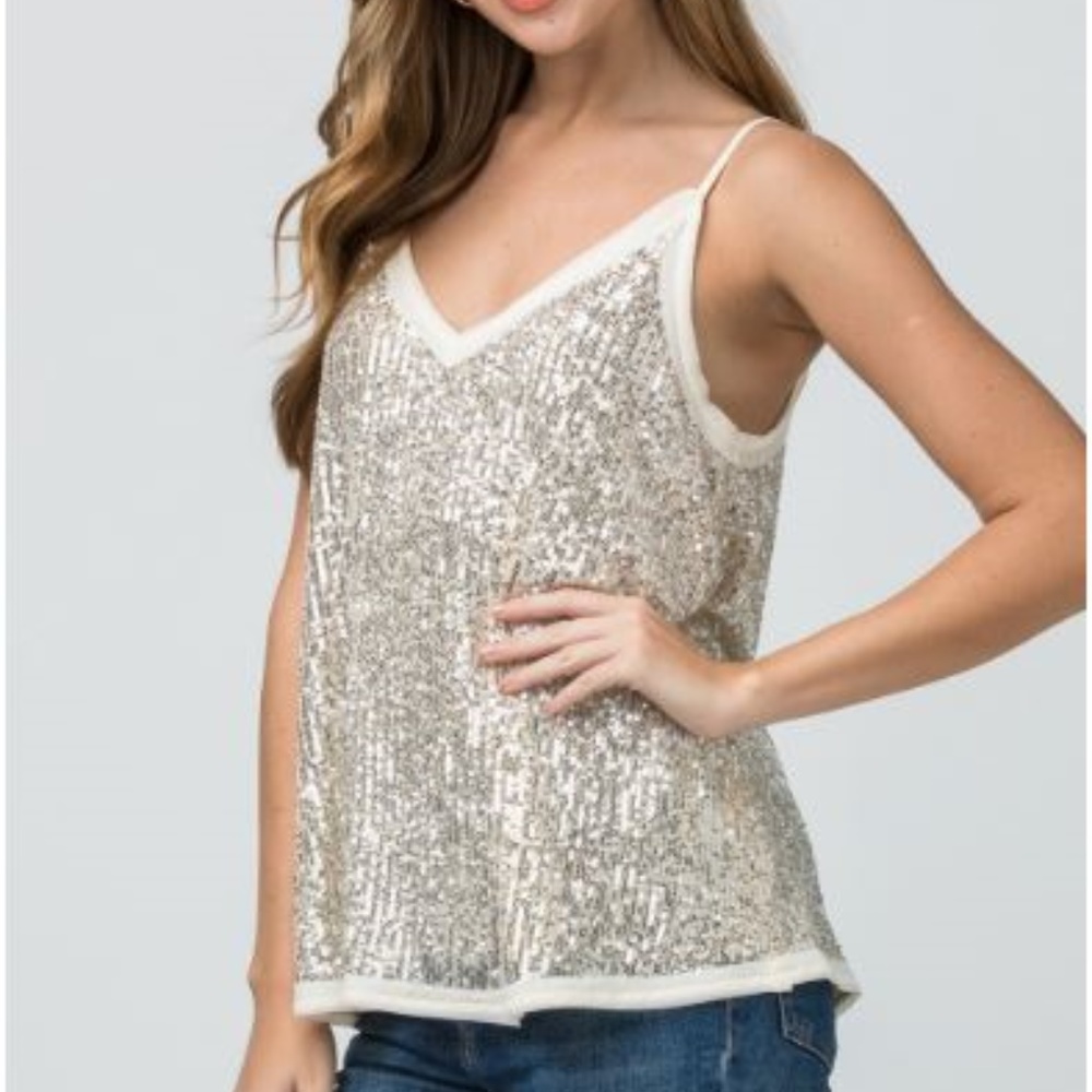 Gold Sequin Cami